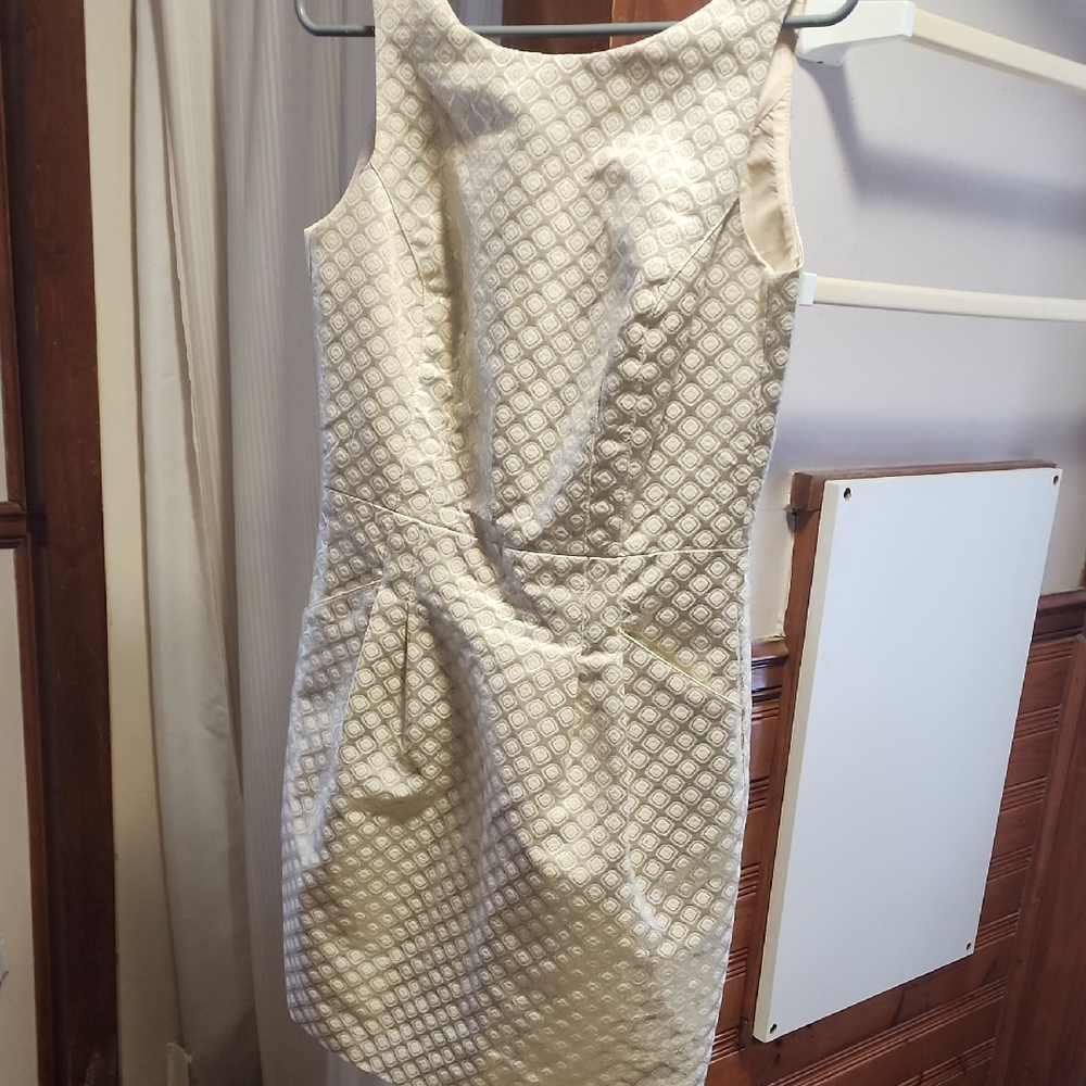 Dalia Textured Cream Mini Dress